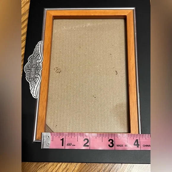 Harley-Davidson® 4 x 6 Black/Orange Photo Frame -Bar & Shield Winged Logo - Picture 9 of 14